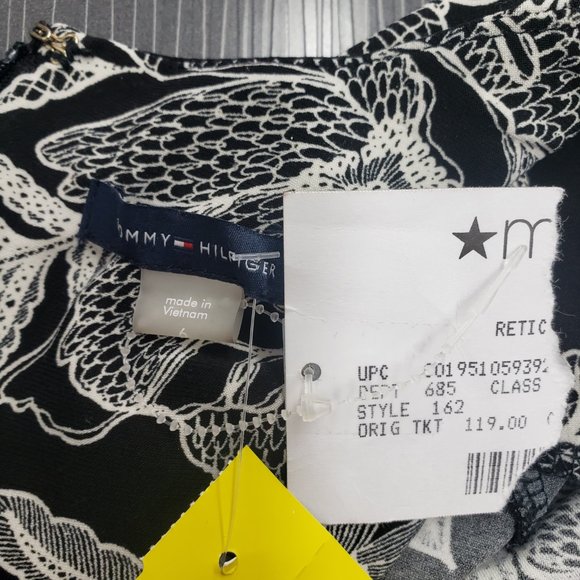 Tommy Hilfiger women's size 6 Black and White Dress NWT - Picture 4 of 7